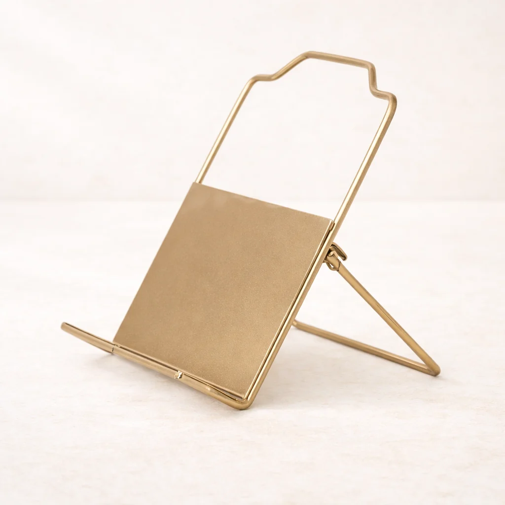 Gold Metal Foldable Book Holder