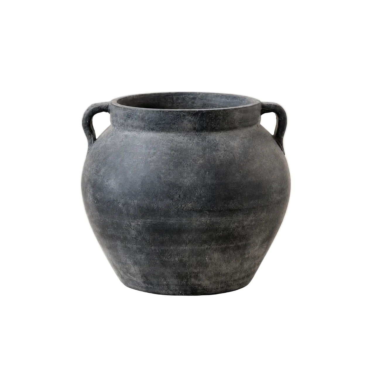Charcoal Two Handle Vase