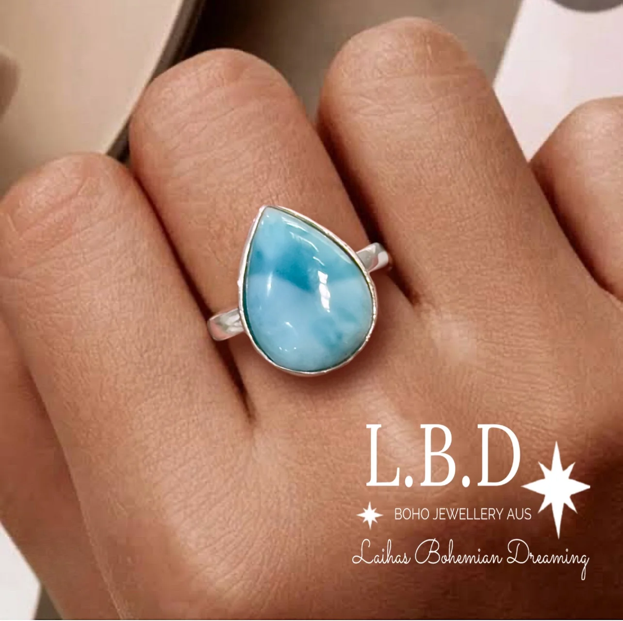 Laihas Rejuvenating Larimar Ring