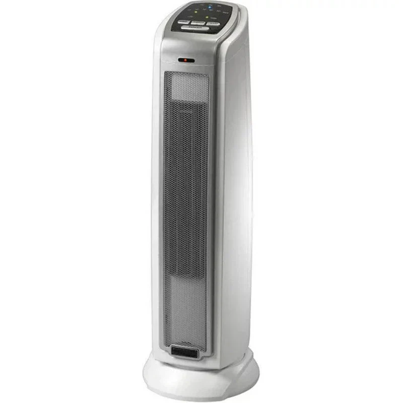 Oscillating Ceramic Tower Heater, Silver