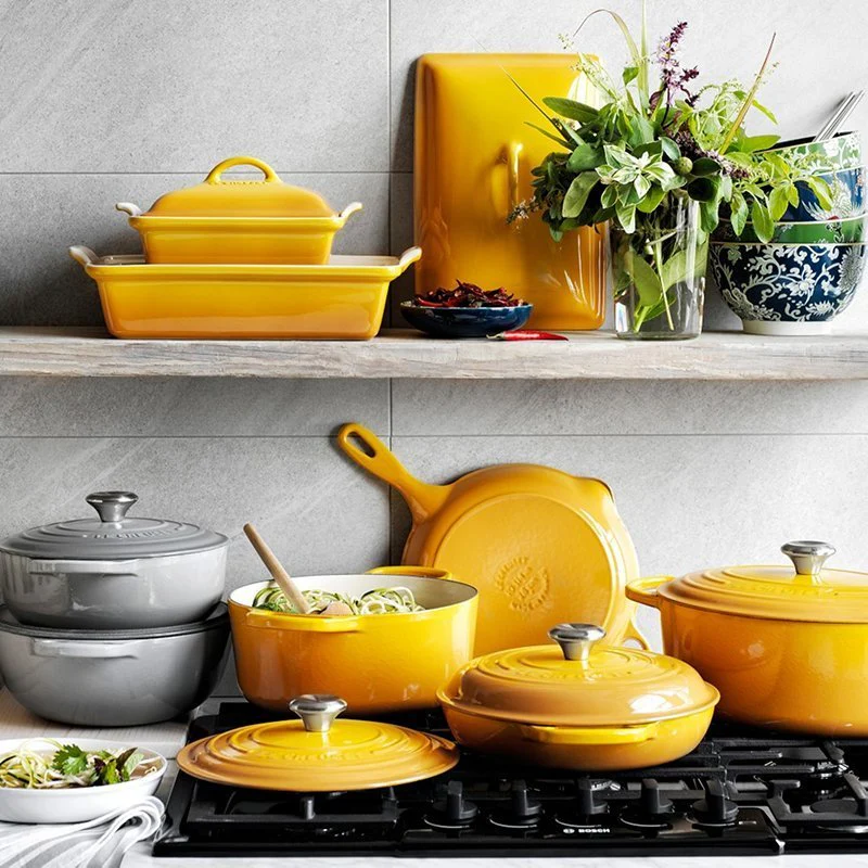 2025 20-piece Signature Cast Iron Cookware Set,10.25′′ Skillet,1.75-quart Saucepan with Lid