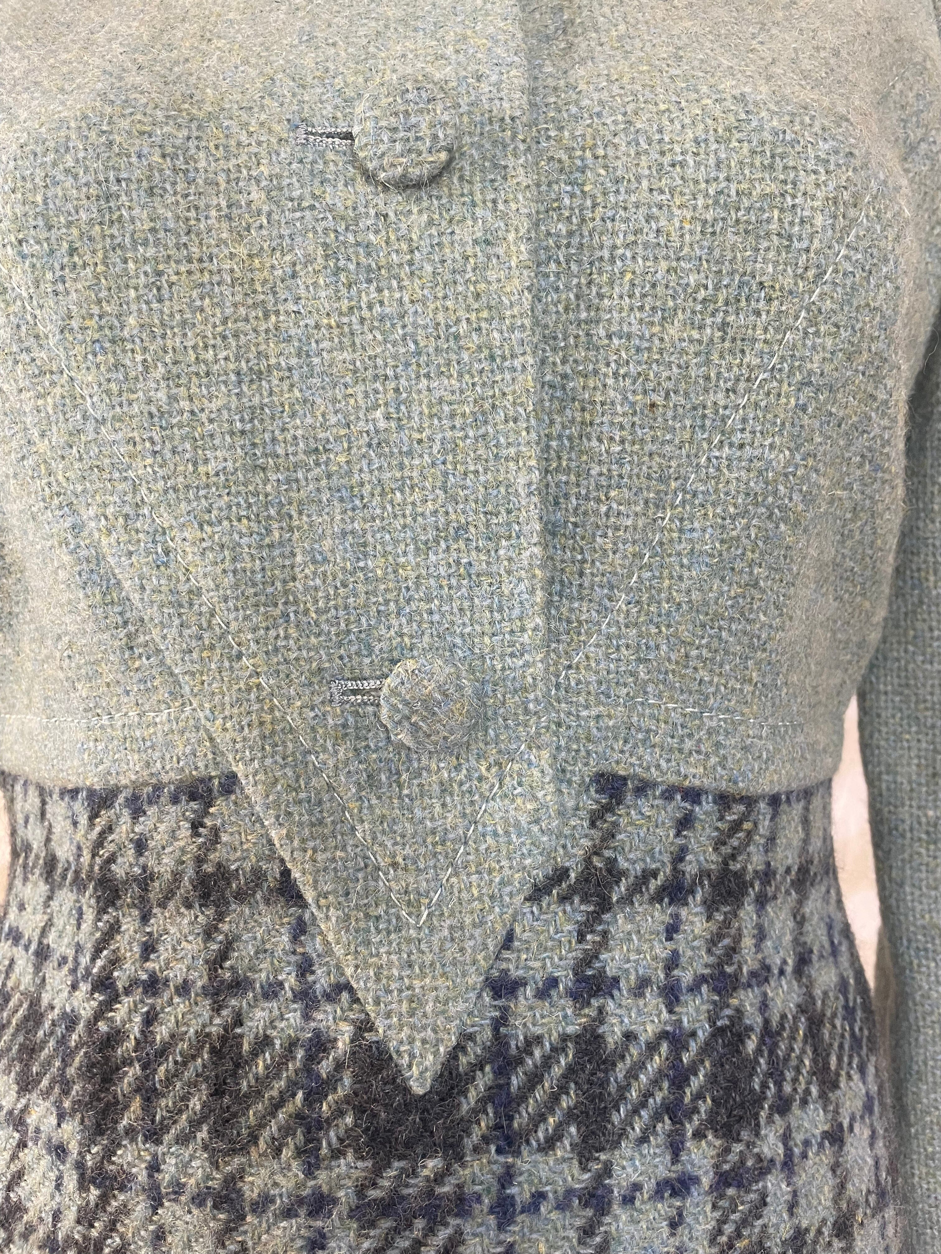 1960s Check Wool Mod Dress