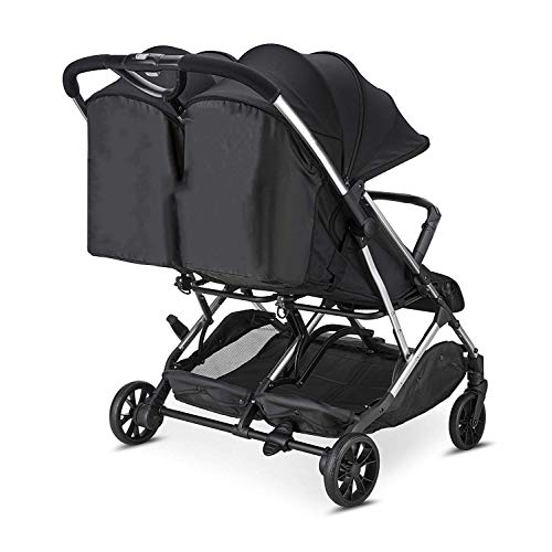 Babify Twin Air Passeggino gemellare, leggero e compatto, omologato fino a 22 kg, passeggino doppio Soft Grey : Prima infanzia