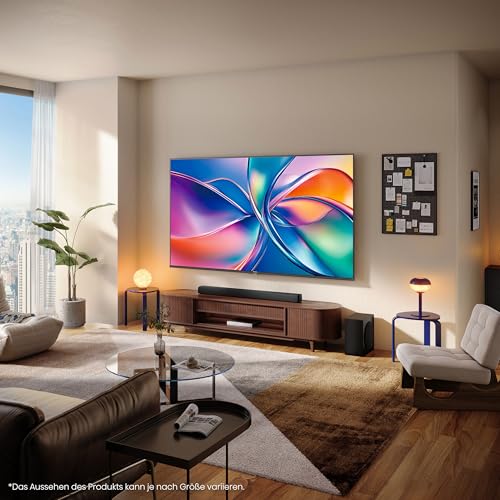 Hisense 43E7Q Televisore, 43 pollici, 4K UHD QLED, Smart TV, Game Mode Plus, Filmmaker Mode, Dolby Vision Atmos, HDR10, HLG, HDR Immersive, AI 4K Upscaler, Dolby MS12, DTS X, Controllo vocale [2025]