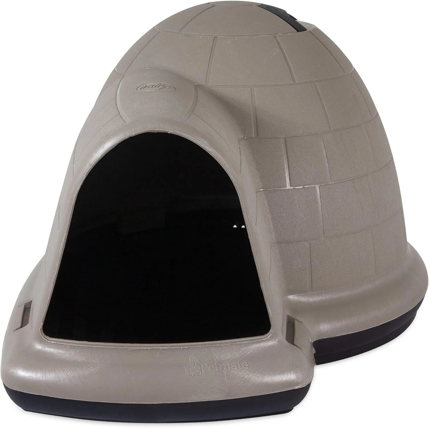 Petmate Indigo Dog House (Igloo Dog House, Made in USA with 90% Recycled Materials, All Weather Protection Pet Shelter) for XL Dogs  90 to 125 pounds, Made in USA