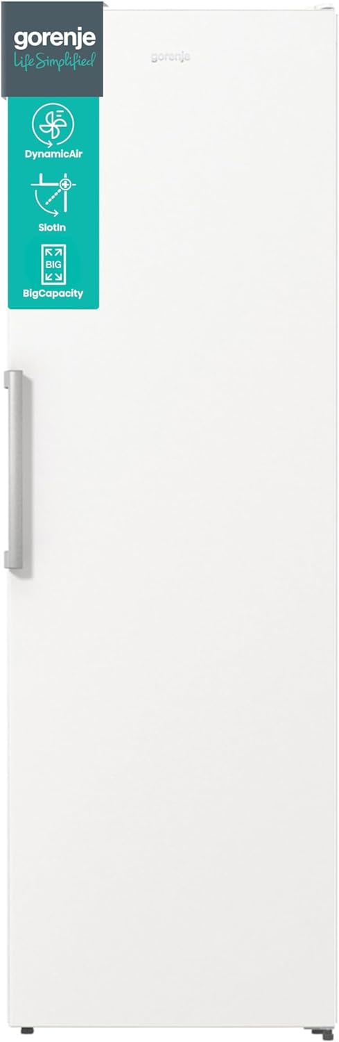 Gorenje R 619 DAXL6 Kühlschrank/AdaptTech/FreshZone/Schnellkühlfunktion/Umluft-Kühlsystem/LED Display / 398l / 185cm / EEK D/Edelstahl
