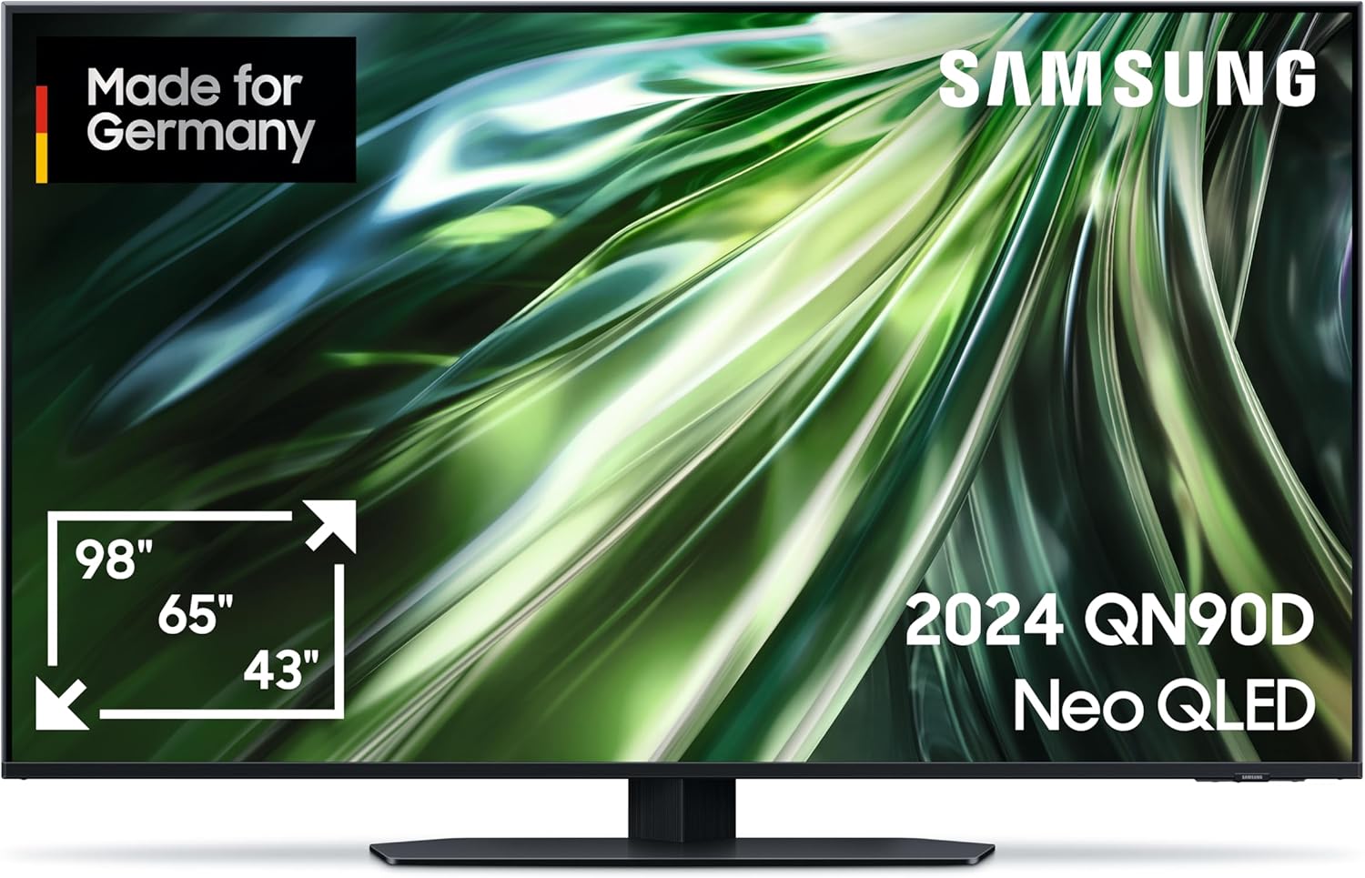 Neo QLED 4K QN90D Fernseher 50 Zoll, Neural Quantum 4K AI Gen2 Prozessor, Mini LED TV, AI Upscaling, Smart TV, Dolby Atmos, Gaming Hub, GQ50QN90DATXZG, Deutsches Modell