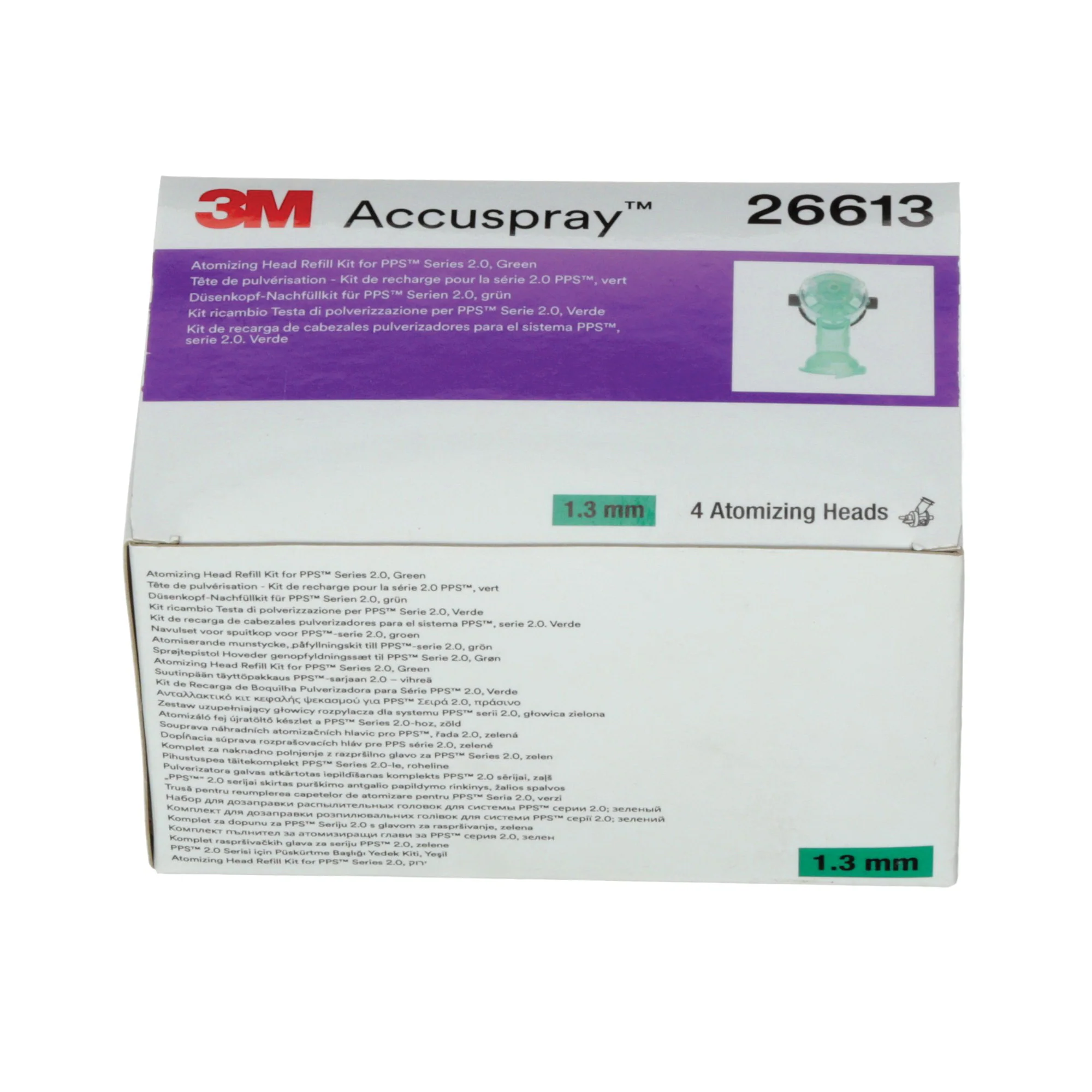 3M Accuspray 26613  ~  Accuspray Atomizing Head Refill Pack for PPS Series 2.0, 26613, green, 1.3 mm