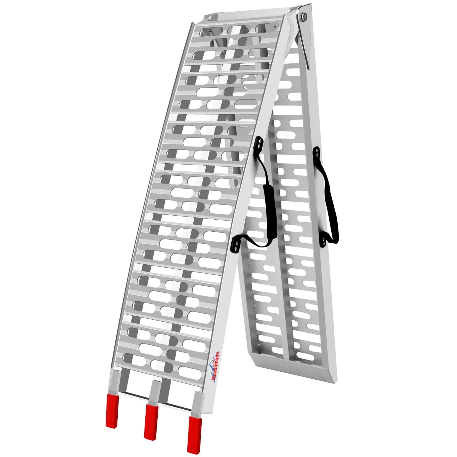 Ruedamann 7.5FT Aluminum Loading Ramps, Foldable Motorcycle Ramp, 750 Lbs Capacity, 11
