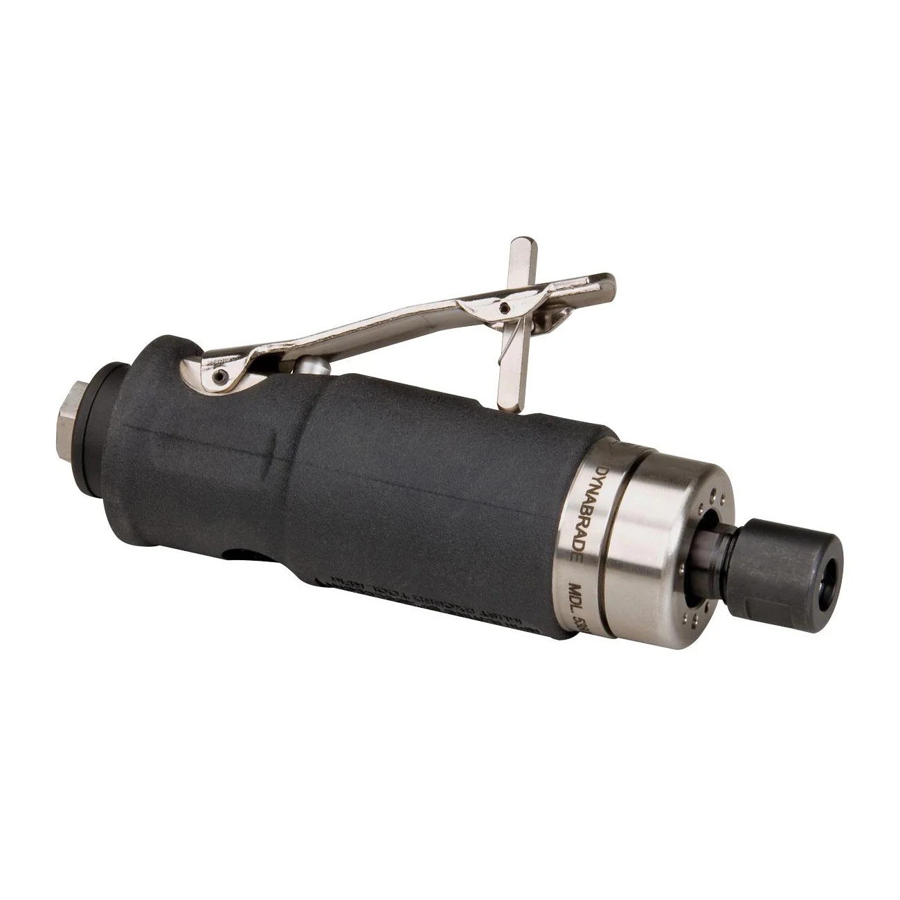 Dynabrade 53808  ~  .5 Hp Straight-Line Die Grinder Steel Housing 24000 Rpm Gearless Rear Exhaust 1/4 Inch Collet