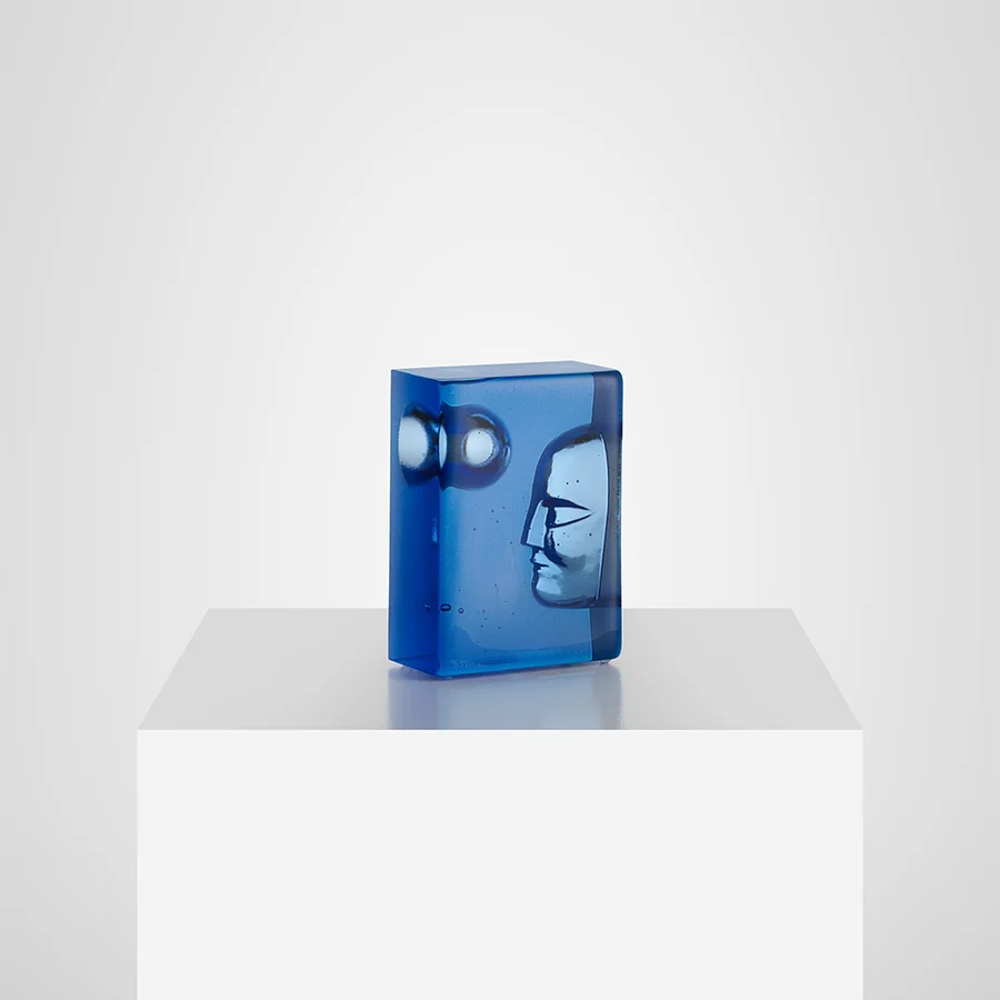 Moon Azure Glass Art, Limited Edition 1000
