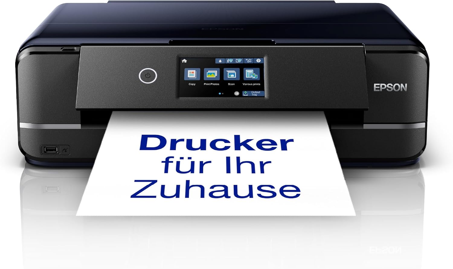 Epson Expression Photo XP-970 3-in-1 Tintenstrahl-Multifunktionsgerät Drucker (Scanner, Kopierer, WiFi, Ethernet, Duplex, 10,9 cm Touchscreen, Einzelpatronen, 6 Farben, DIN A3) schwarz, 10 x 15 cm