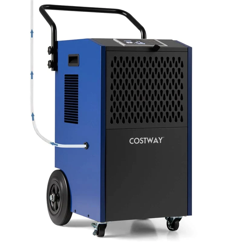 154 Pints Commercial Dehumidifier with Pump & Drain Hose, Portable Industrial Heavy Duty Large Dehumidifier for Basements Job Sites