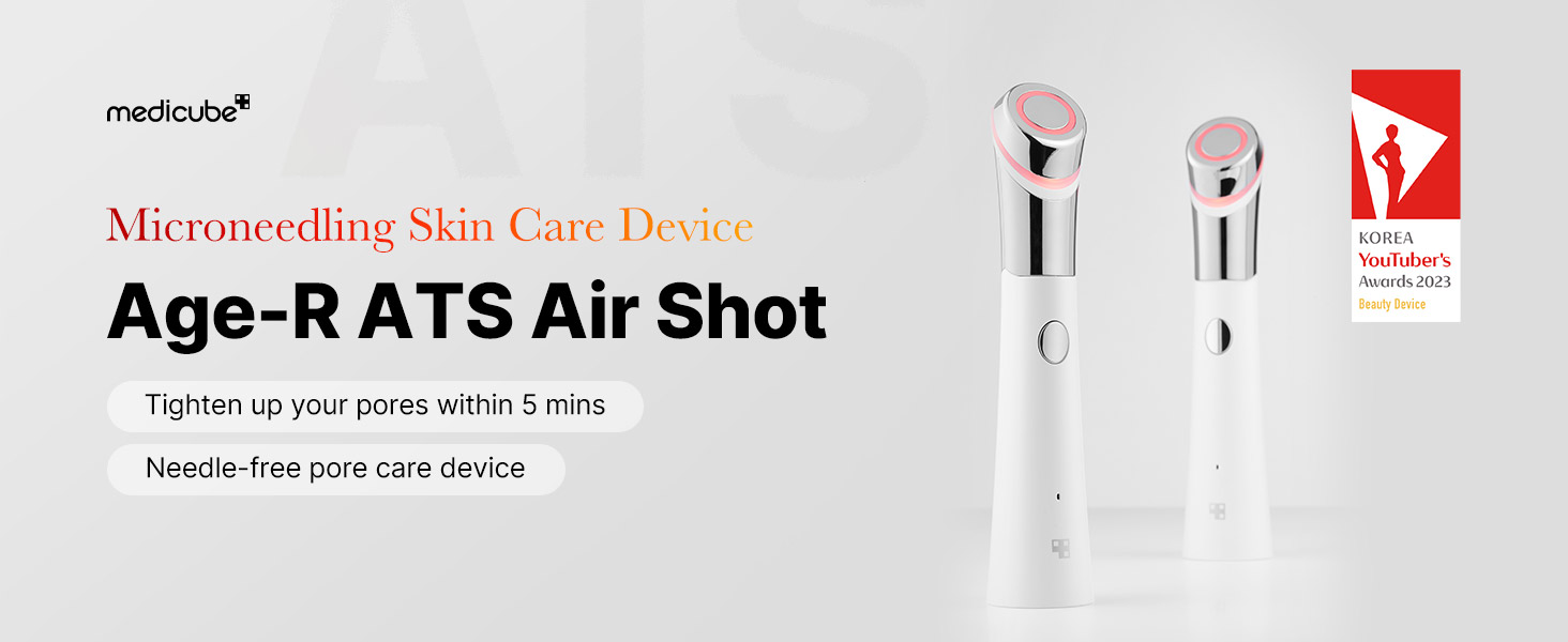 AGE-R ATS AIR SHOT, NEEDLE-FREE PORE REFINING DEVICE, TIGHTEN AND SMOOTHEN SKIN TEXTURE IN MINUTES