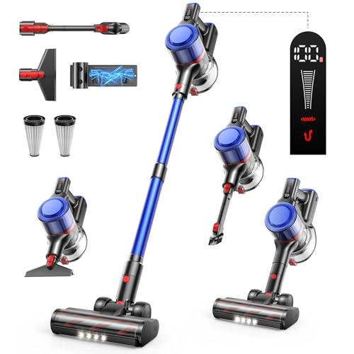 45kPa/550W/60Mins Aspirapolvere Senza Fili Potente Scopa Elettrica Senza Fili con tavoletta aromatica Aspirapolvere Verticale Anti Avvolgimento Aspira Briciole per Pavimenti/Tappeti : Amazon.it: Casa e cucina
