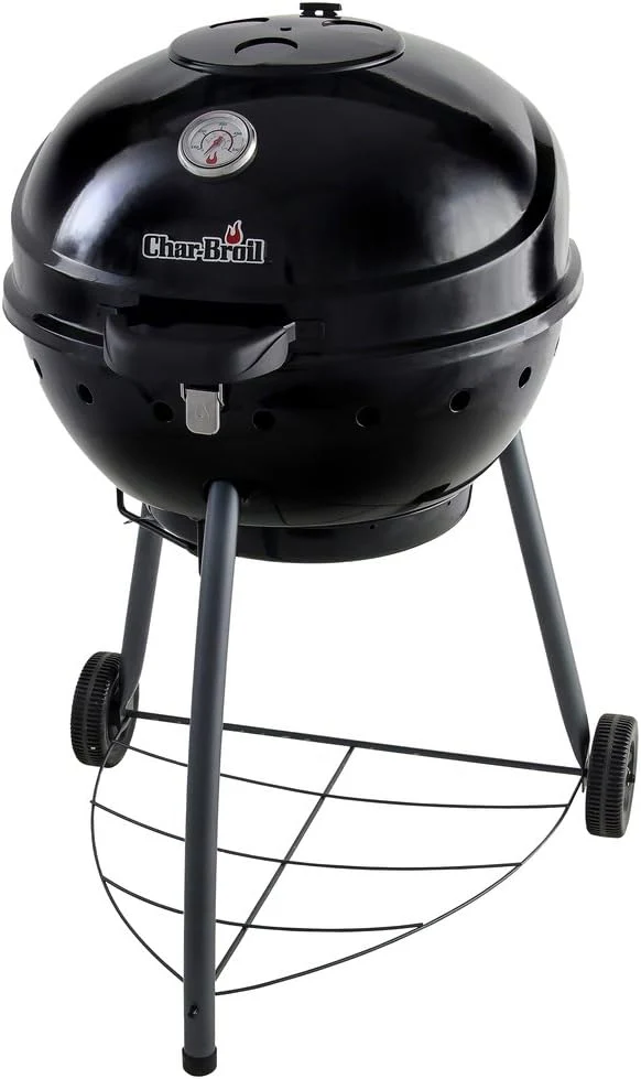 Char-Broil Kettleman Charcoal Barbecue - Kettle Charcoal Grill, TRU-Infrared Technology, Removable Ash Tray - Optimal for Outdoor, Garden & Patio Cooking