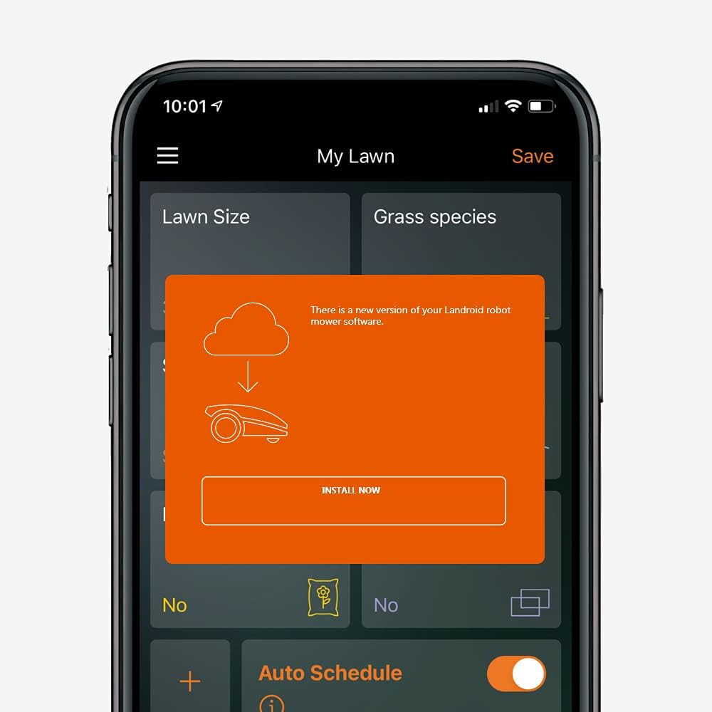 WORX Landroid WR169E Mähroboter mit Begrenzungskabel für Gärten bis 300m² - AIA Navigation - App Steuerung, WLAN, Bluetooth - Cut-to-Edge - 16 cm Schnittbreite - 30-60 mm Schnitthöhe