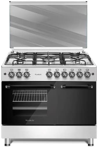 Cucina da 90x60 Lar.El forno a GAS con vano porta bombola 5 fuochi acc. elettrica