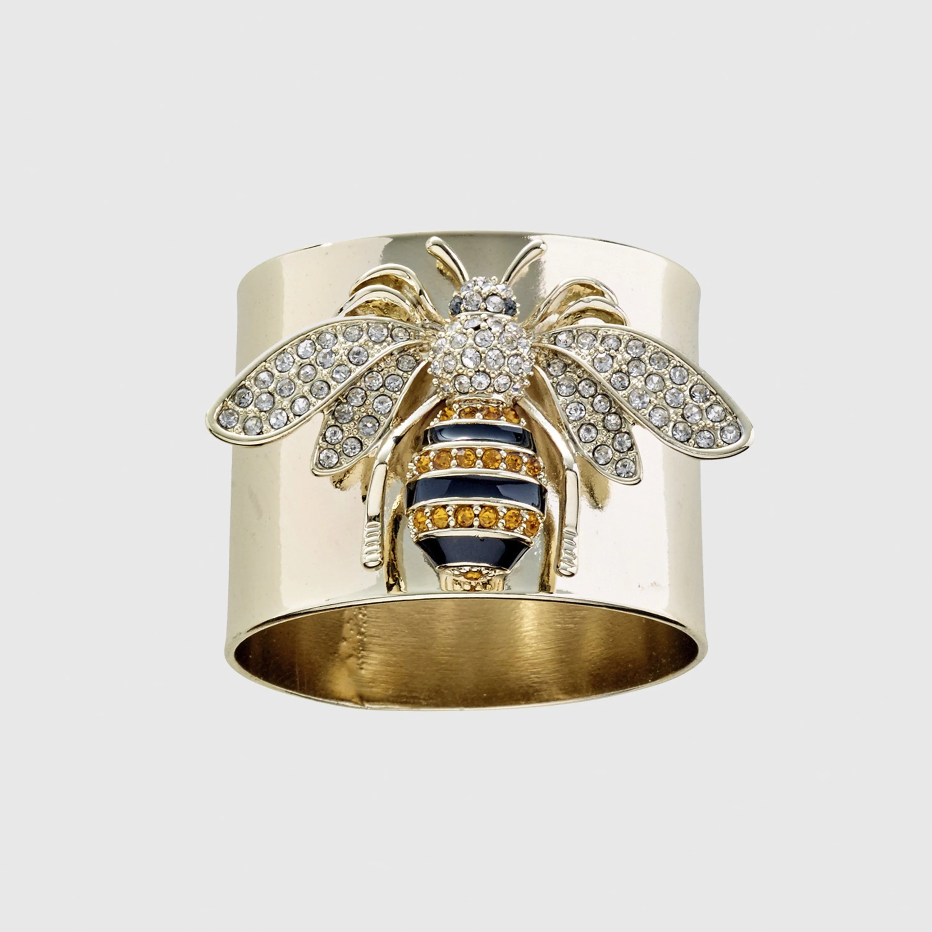 Stripey Bee Napkin Rings, Set of 2