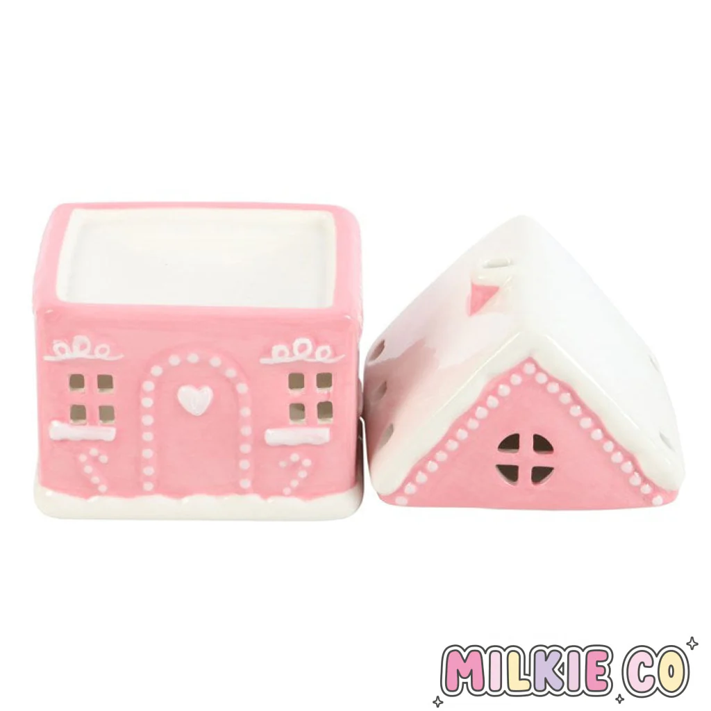 Pink Gingerbread House Wax Melt Burner