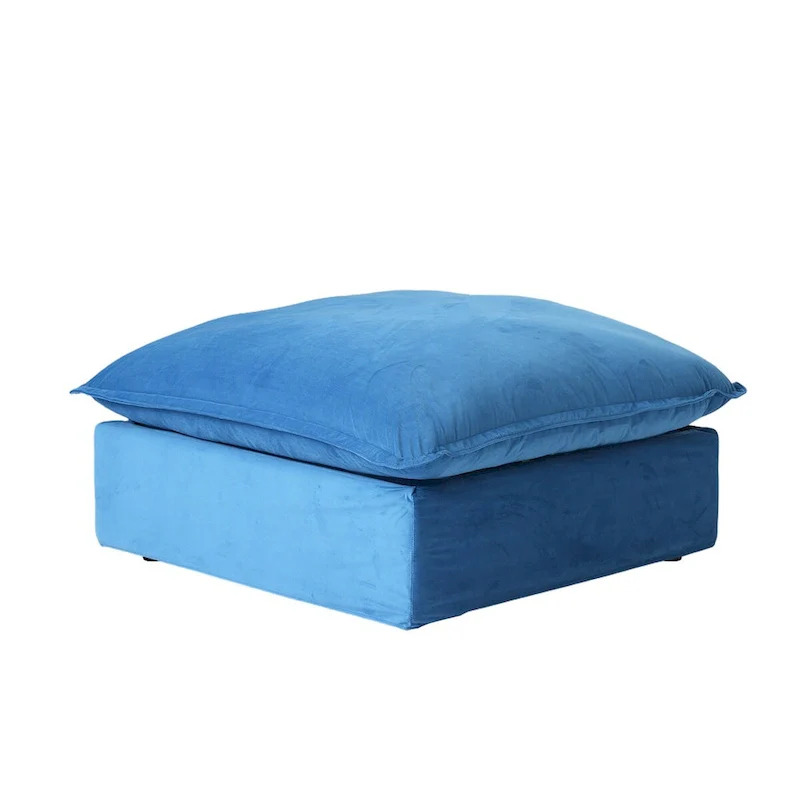 Modular Sectional Sofa Couches, 82.66 Velvet Loveseat Sofa with Ottoman