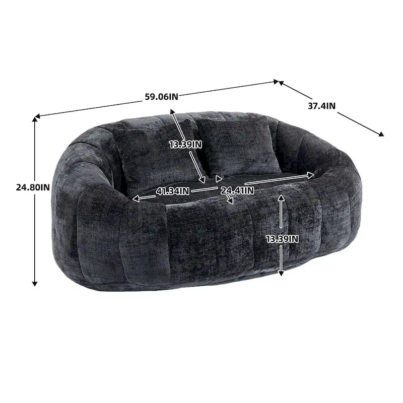 Adult Bean Bag Chair - Multi-Color Lazy Sofa