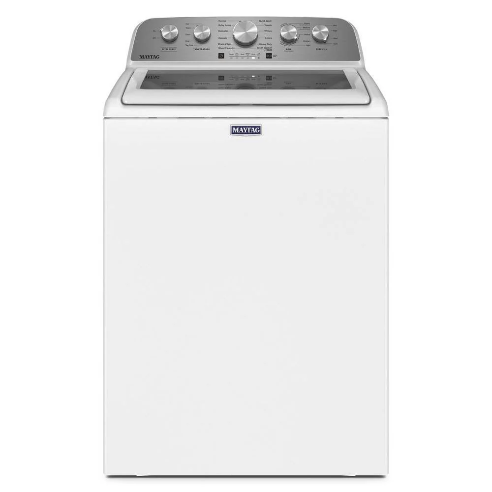 Maytag Top-Loading Washing Machine with 4.8 Cubic Foot Capacity and Extra Power Boost, White – MVW5430MW