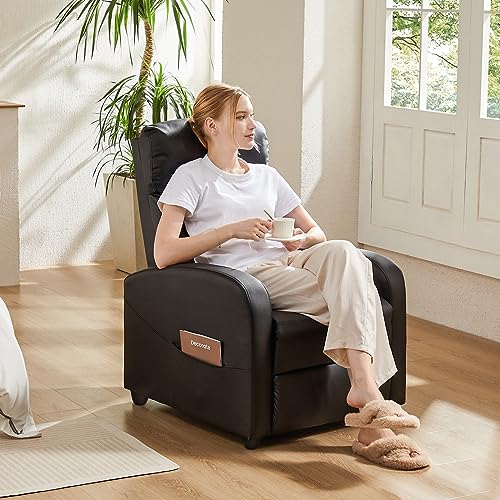 Sweetcrispy Sedia reclinabile per adulti, massaggiante, in pelle PU, piccola poltrona reclinabile per home theater, con supporto lombare, regolabile, moderna sedia reclinabile con schienale imbottito, : Amazon.it: Casa e cucina