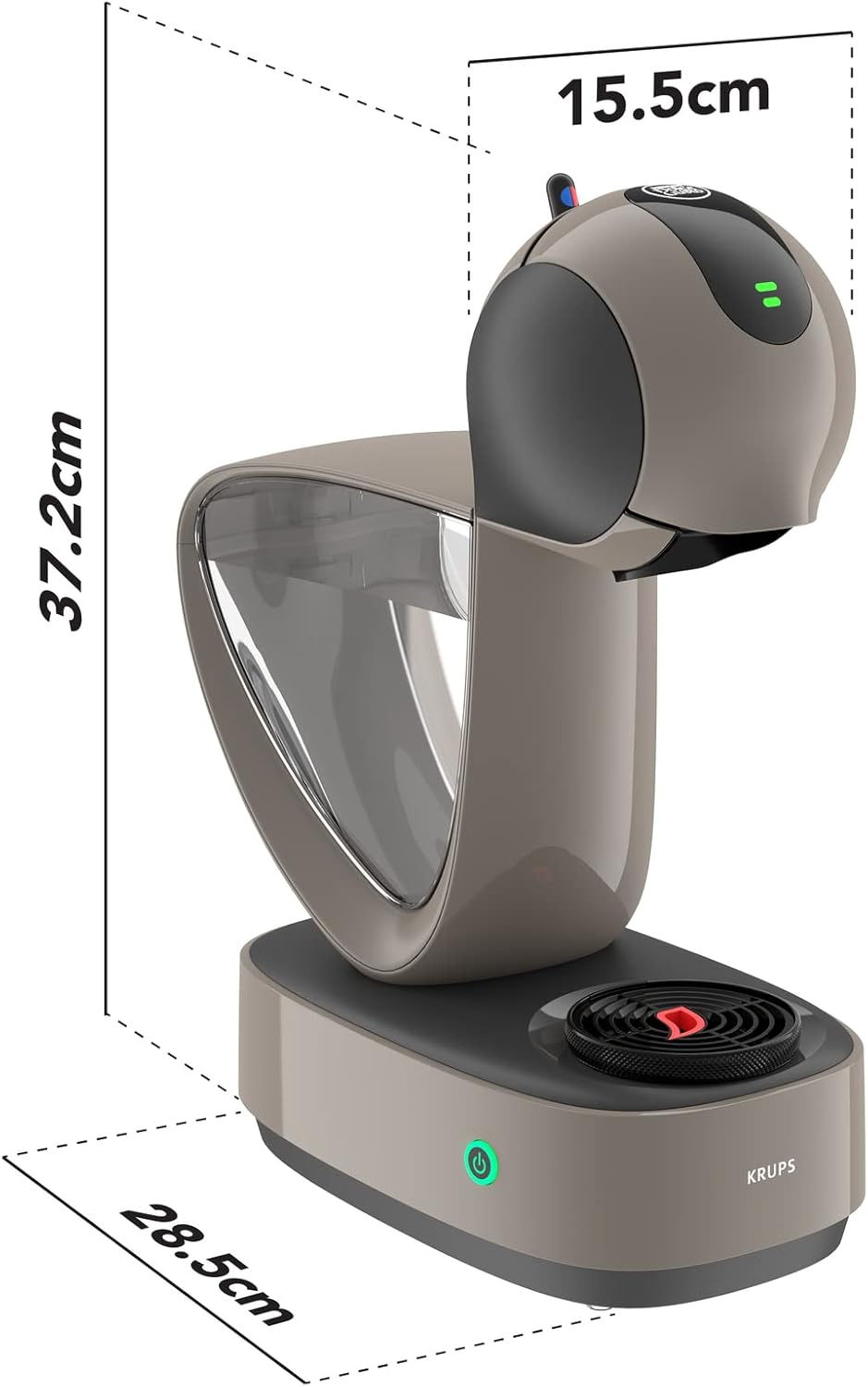 Krups Infinissima Touch KP270AP16, Coffee Machine, Gray