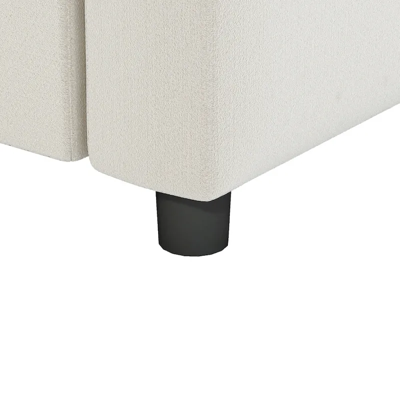 Modular Sectional Sofa, Reversible U Shaped Chenille Couch Set