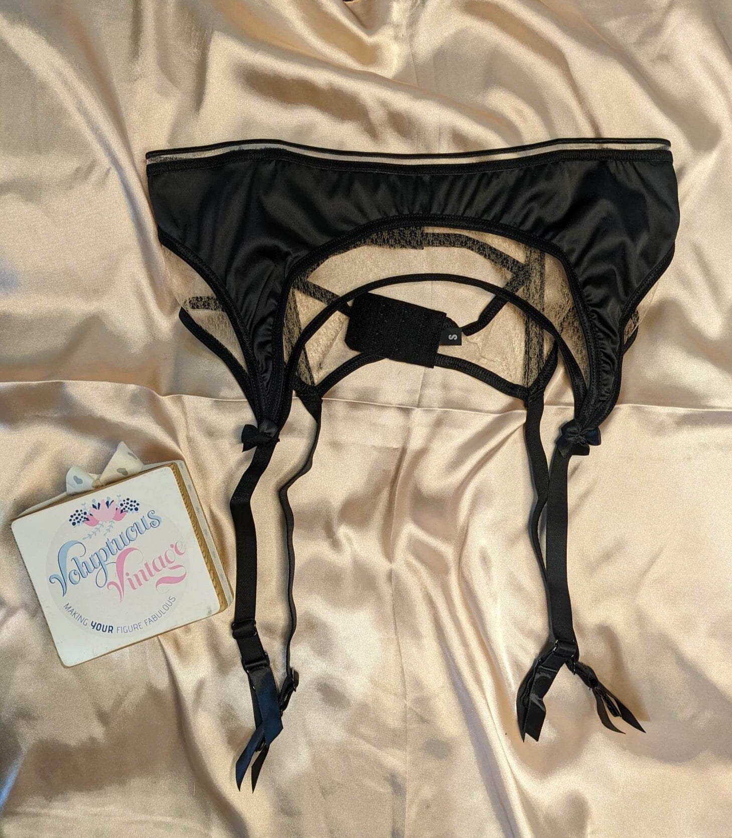 Luxury Lattice Garter Suspender Belt & Matching Thong Set