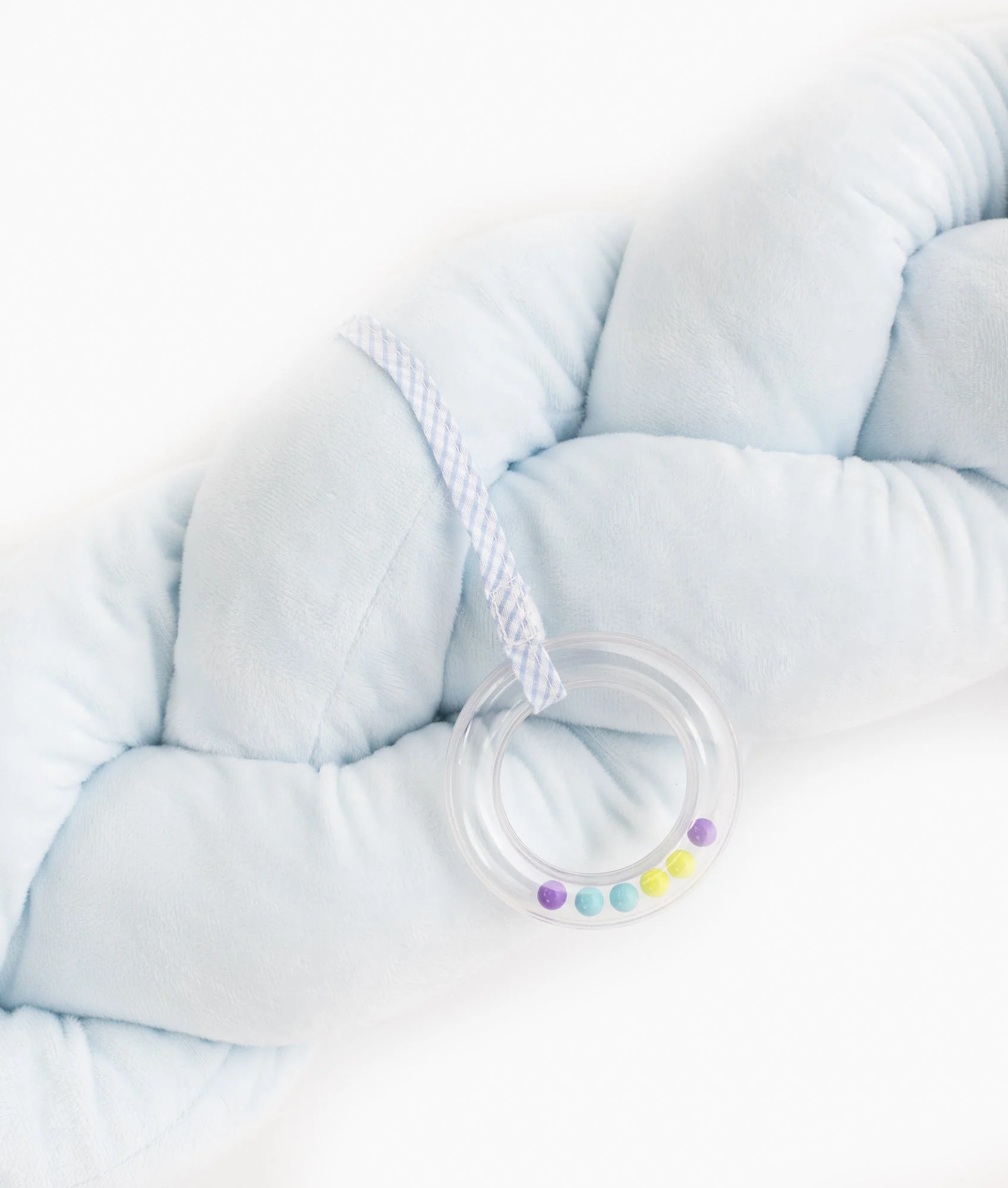 Braided Toddler Bolster | Blue