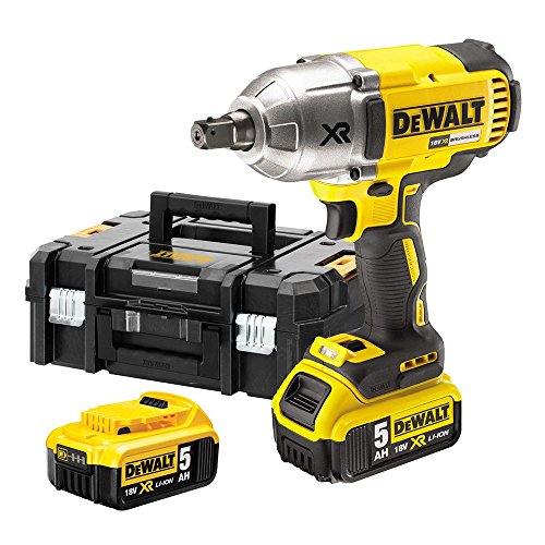 DeWalt DCF899P2 QW Trapano avvitatore a impulsi attacco 1/2" a batteria, 18V, 5.0 Ah, motore Brushless : Fai da te
