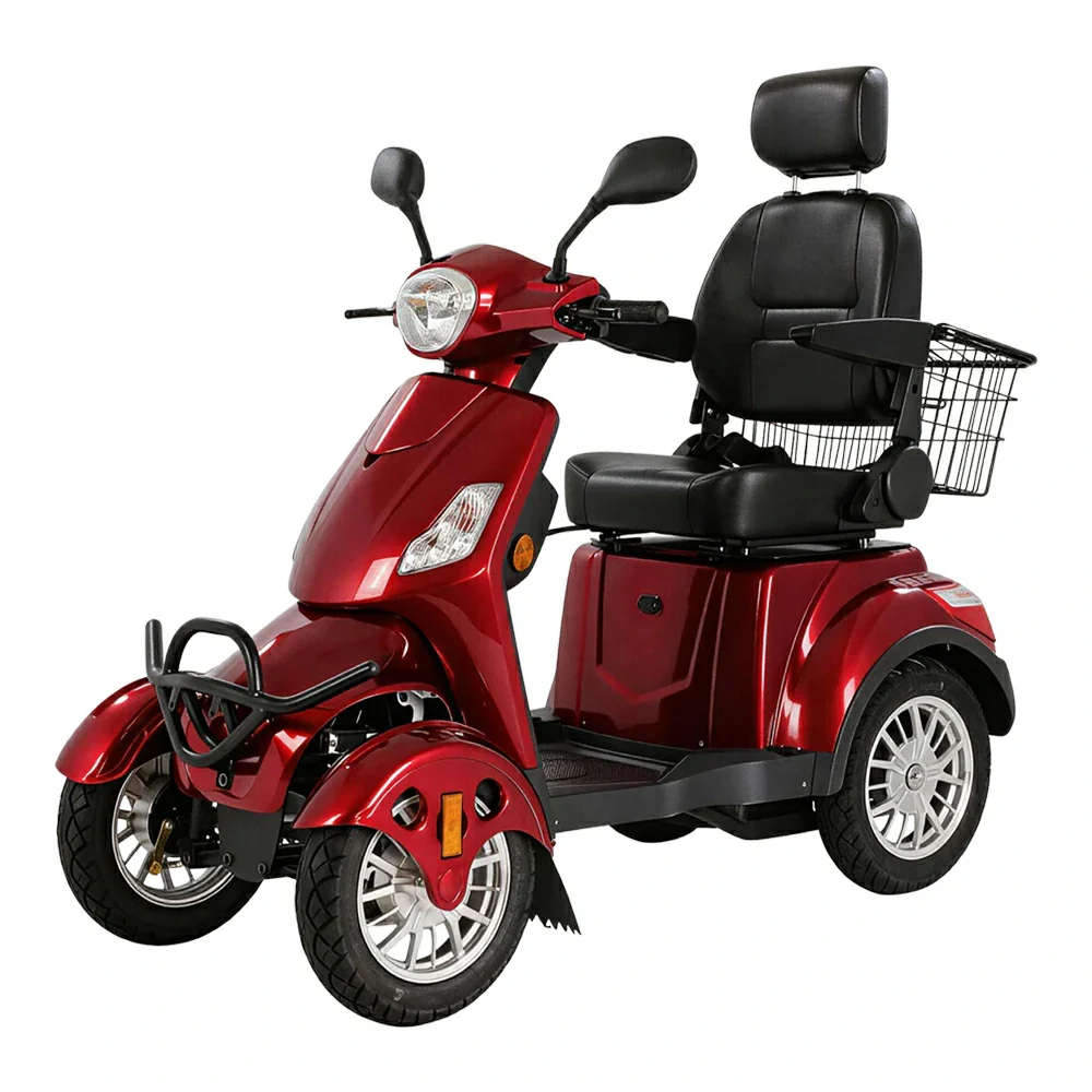 4-Wheel Electric Mobility Scooter with 3 Selectable Speed Modes and 500W Motor, 150kg Max Load