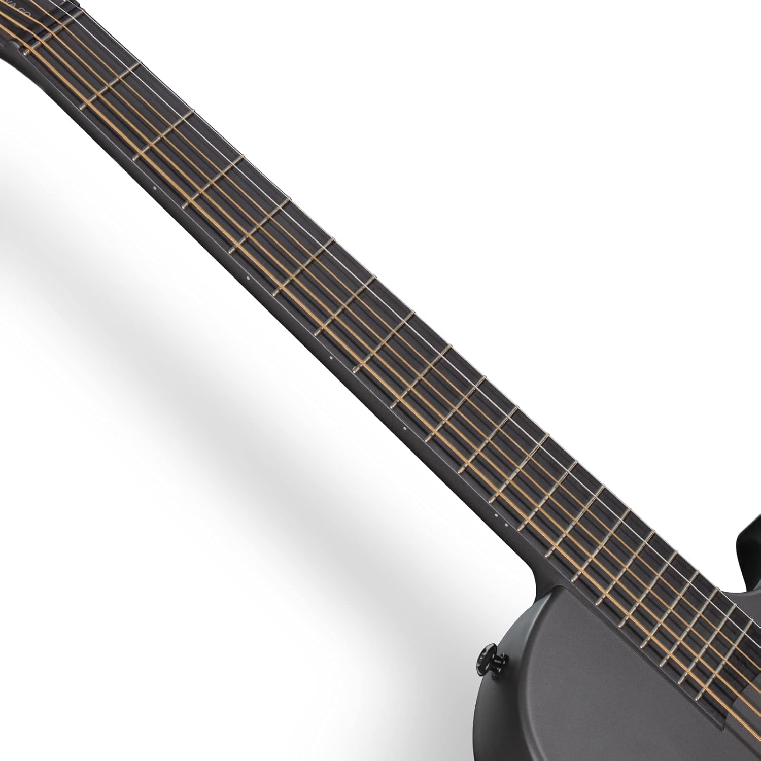 Enya 35-Zoll Anfänger Gitarre Set - Kohlefaser Schwarz Nova Go SP1 Akustik Gitarre Cutaway Carbon Fiber Acoustic Guitar für Kinder Erwachsene