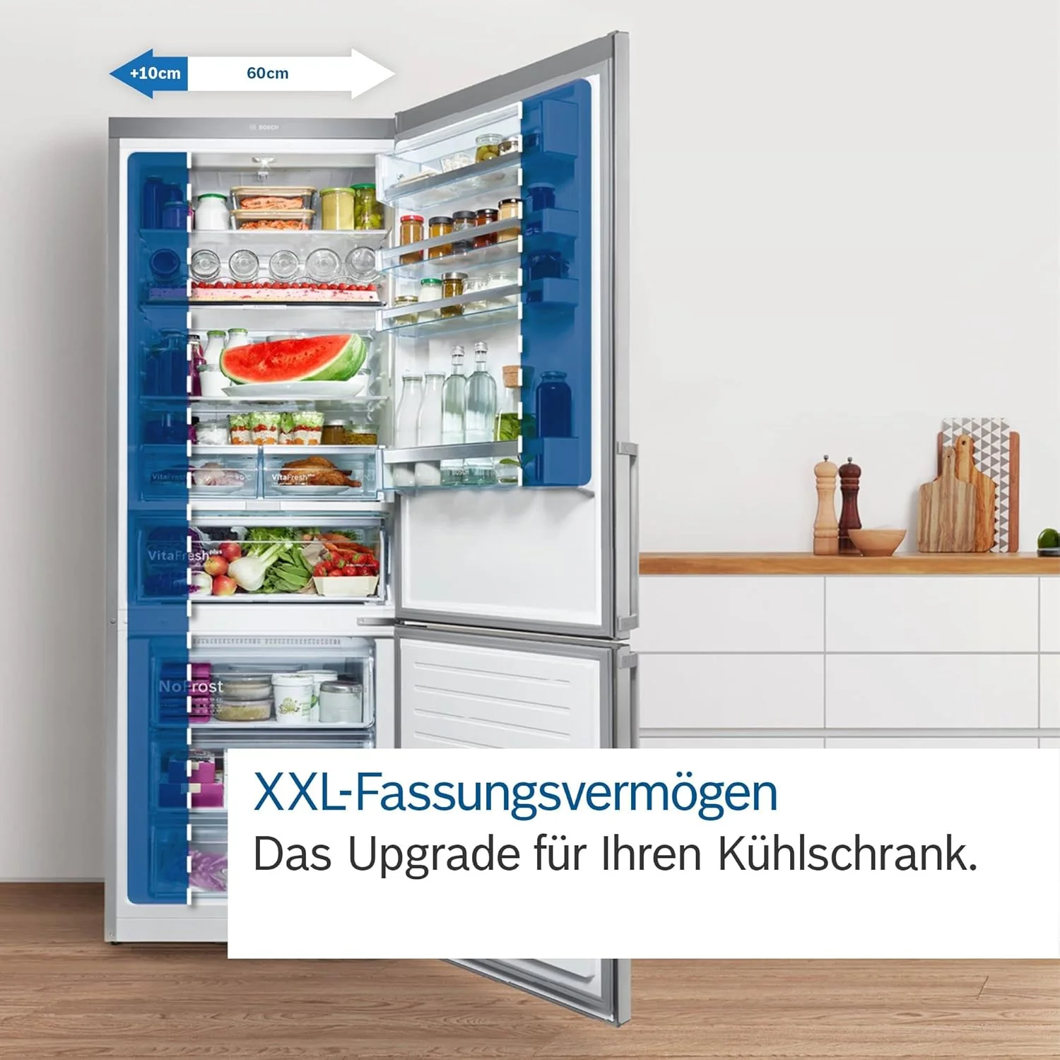 Bosch GIV11ADC0 Serie 6 Congelatore da incasso, 95 kWh, anno, 70 l, LowFrost, FreshSense, 72 x 56