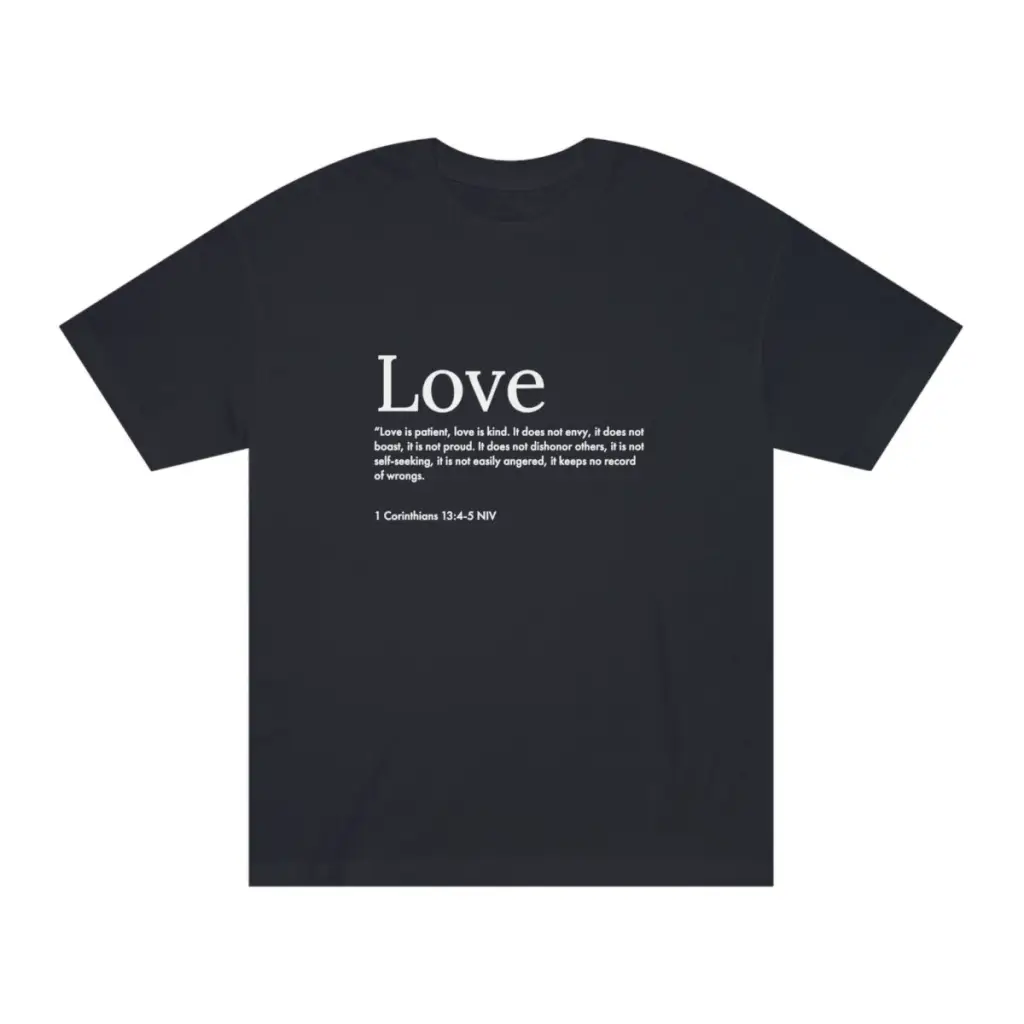 Love Christian Shirt | Cute & Inspirational Bible Tee| Trendy Tshirt for Gift and Church