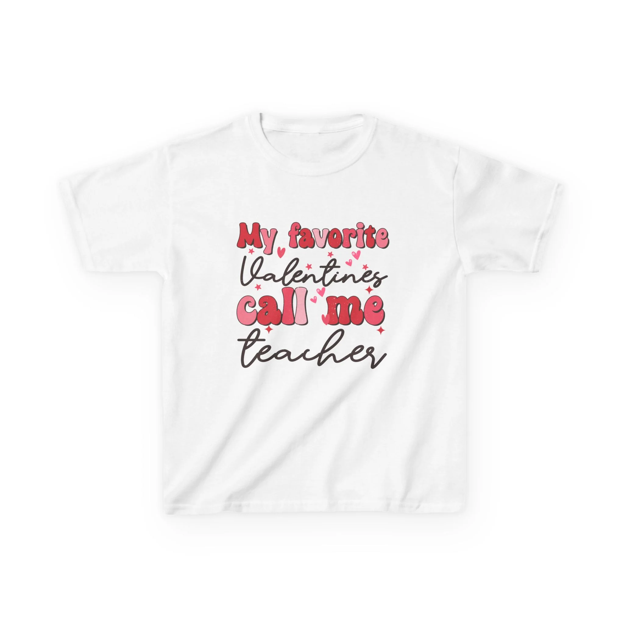My Favorite Valentine's Call Me Teacher Kids Tee | Valentine Shirt