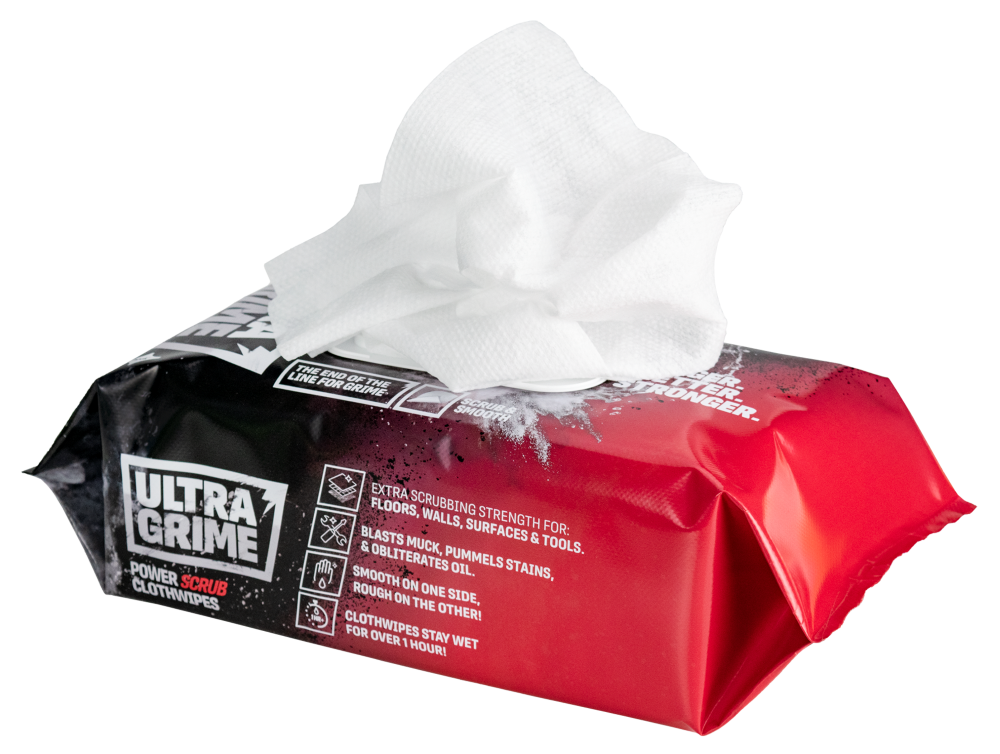 ULTRAGRIME® Pro Power Scrub Wipes (Pack Of 80)