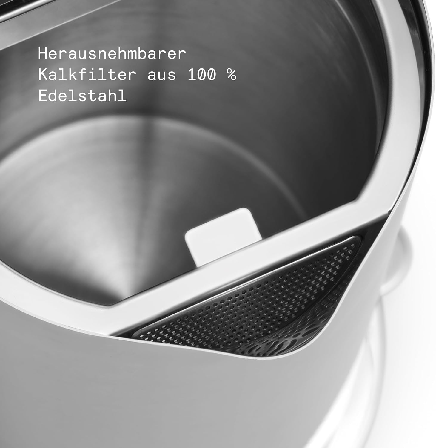 Aarke Wasserkocher aus Edelstahl mit mehreren Temperatureinstellungen, 360° drehbarem Sockel, leisem Kochvorgang und tropffreiem Ausgießer, Fassungsvermögen von 1,2 Litern (Steel)