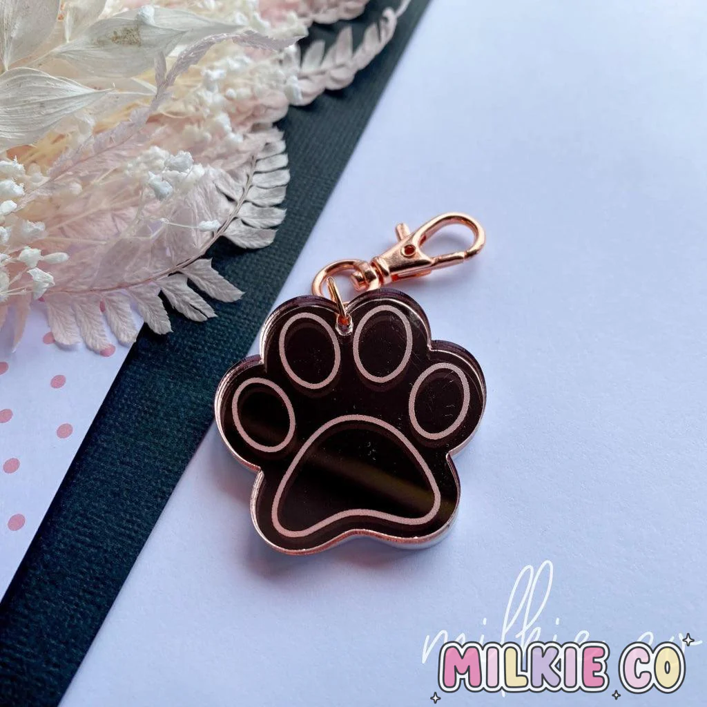 Paw Print Keyring