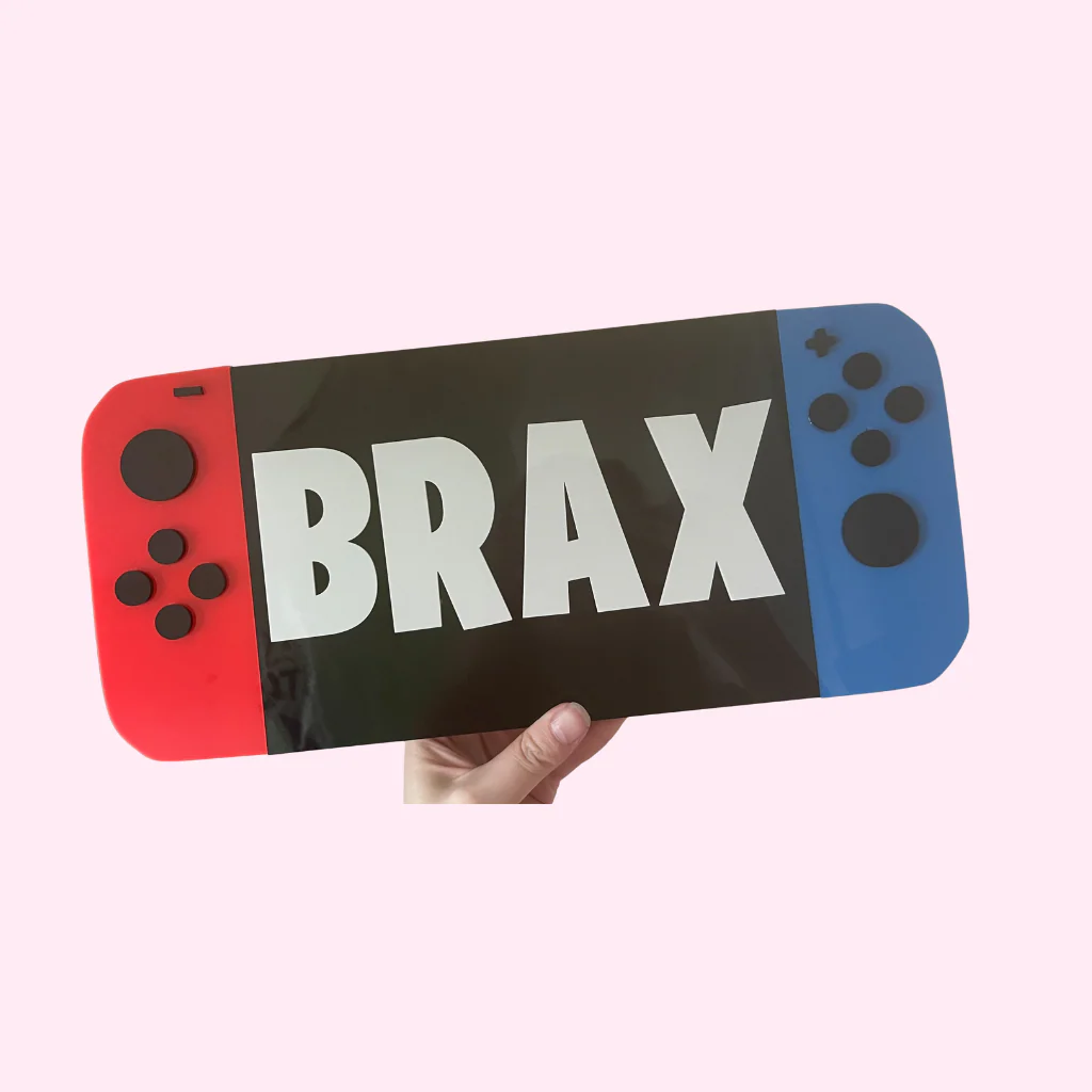 Name Acrylic Signage: Gamer