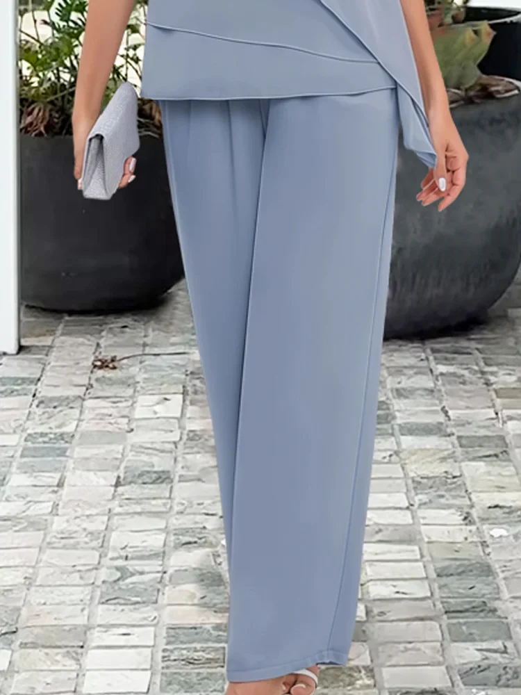 Women��s Elegant Two Piece Pants Set Stylish Summer Outfit