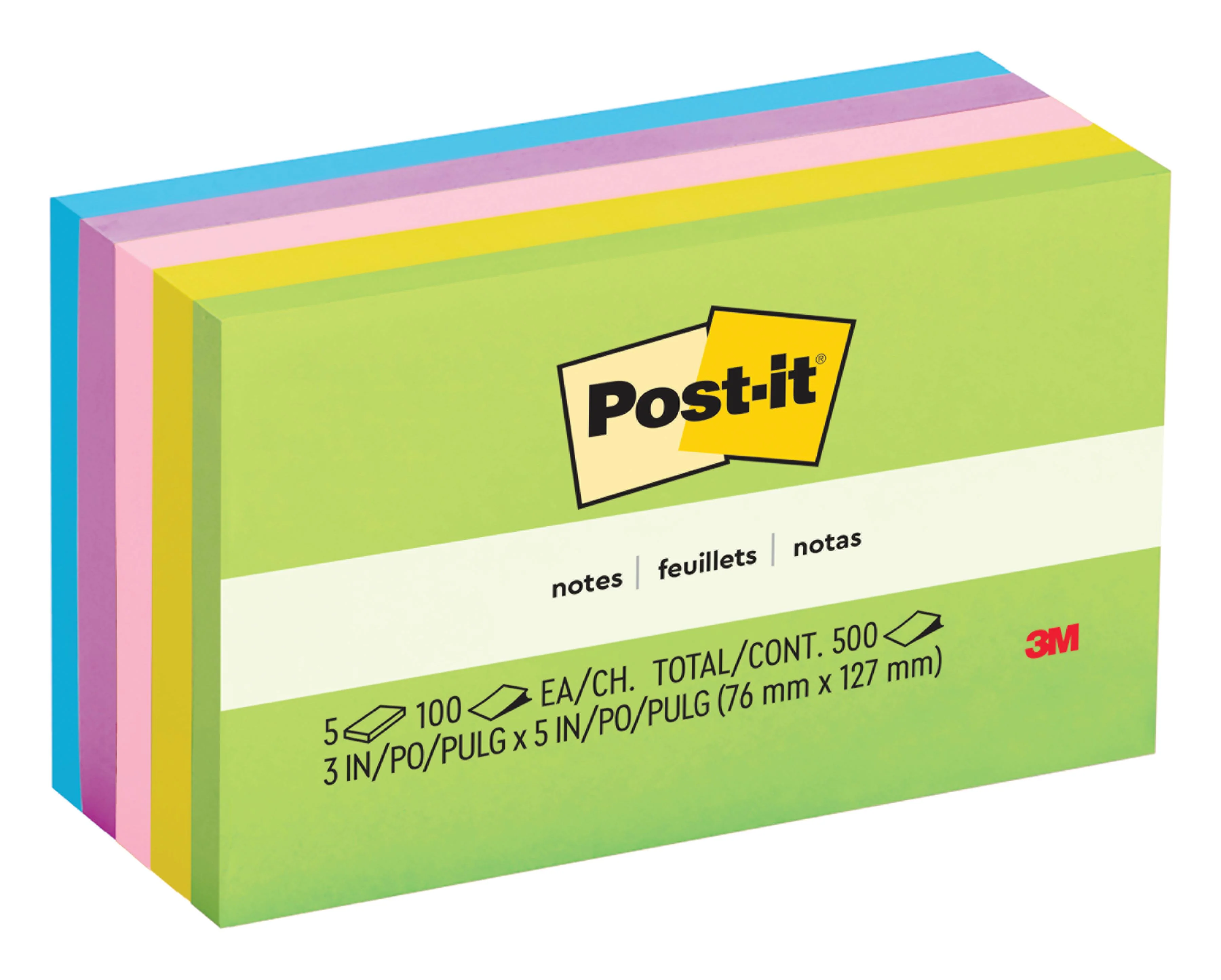 3M 655-5UC  ~  Post-it Notes Floral Fantasy Collection (3 in x 5 in)