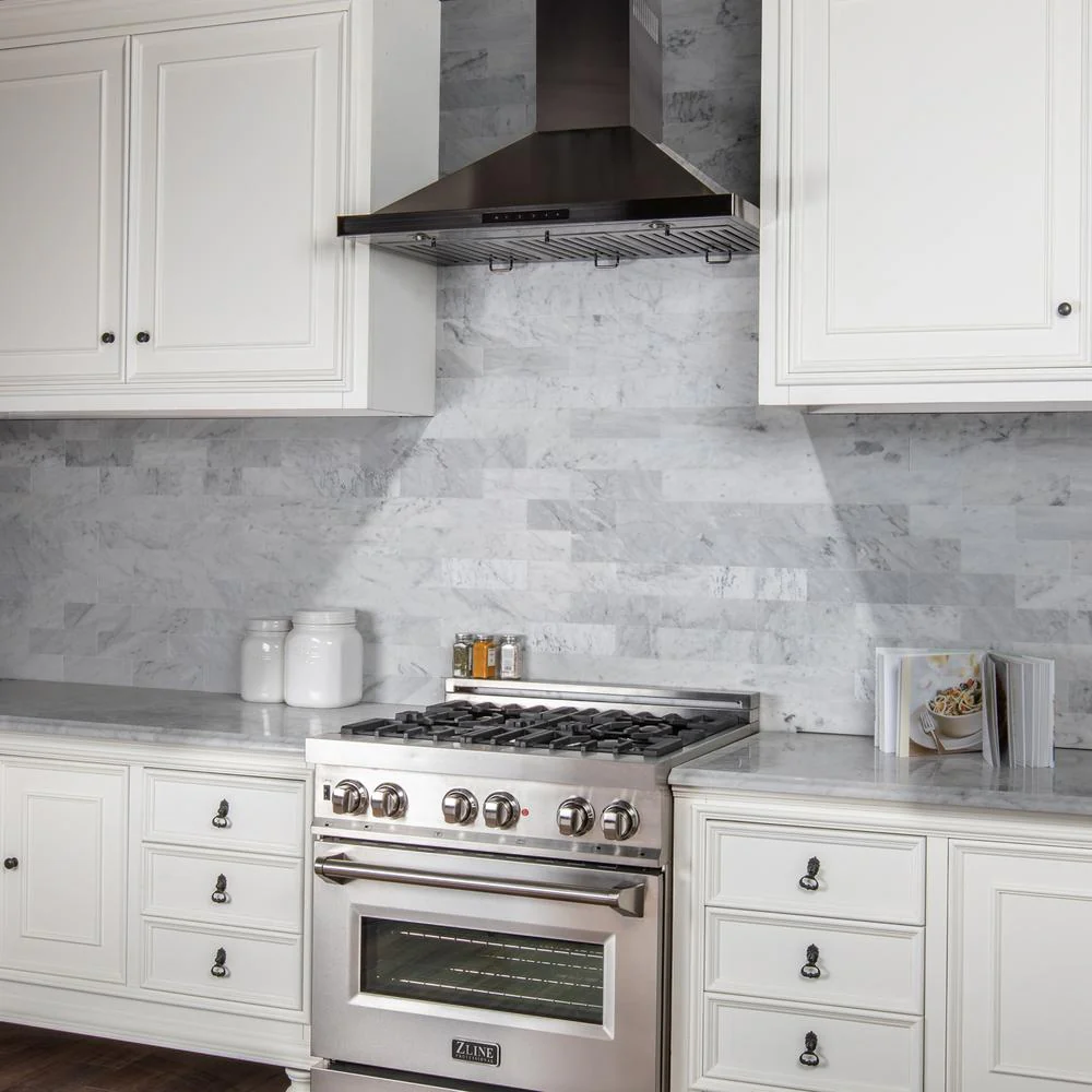 Wall Mount Range Hood in Black Stainless Steel (BSKBN-30)  ZLINE 30 in.