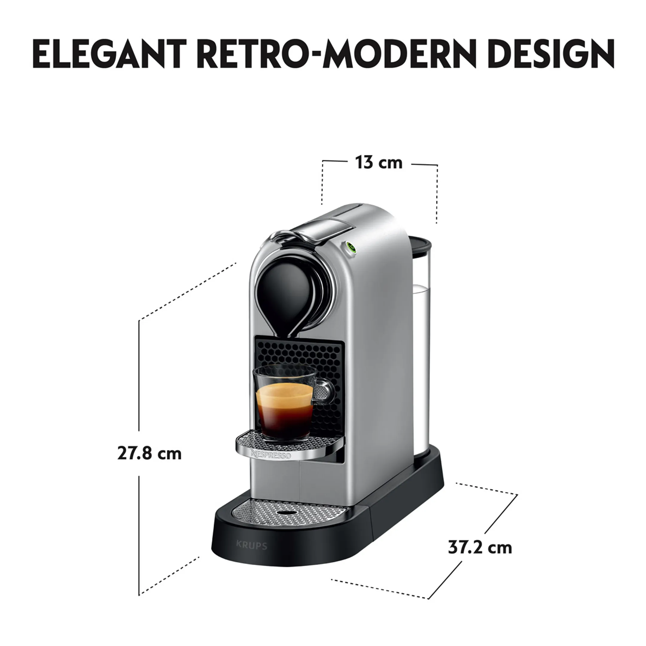 Krups Nespresso Koffiemachine Citiz YY4157FD Silver