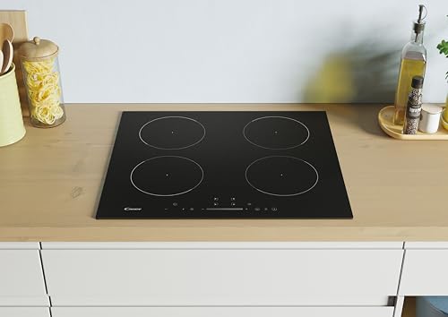 Candy Idea CIS642SCTT/1 Piano Cottua a Induzione, 4 zone cottura, Vetroceramica, da Incasso, Funzione Keep Warm, Power Management, Touch, App hOn, 59x55x52 cm, Nero : Amazon.it: Grandi elettrodomestici
