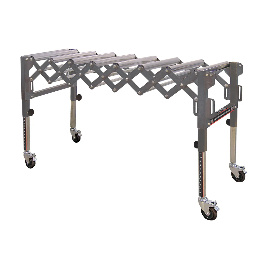 King Canada KRRS-109  ~  Stand Extendable & Flexible 9 Conveyor Rollers