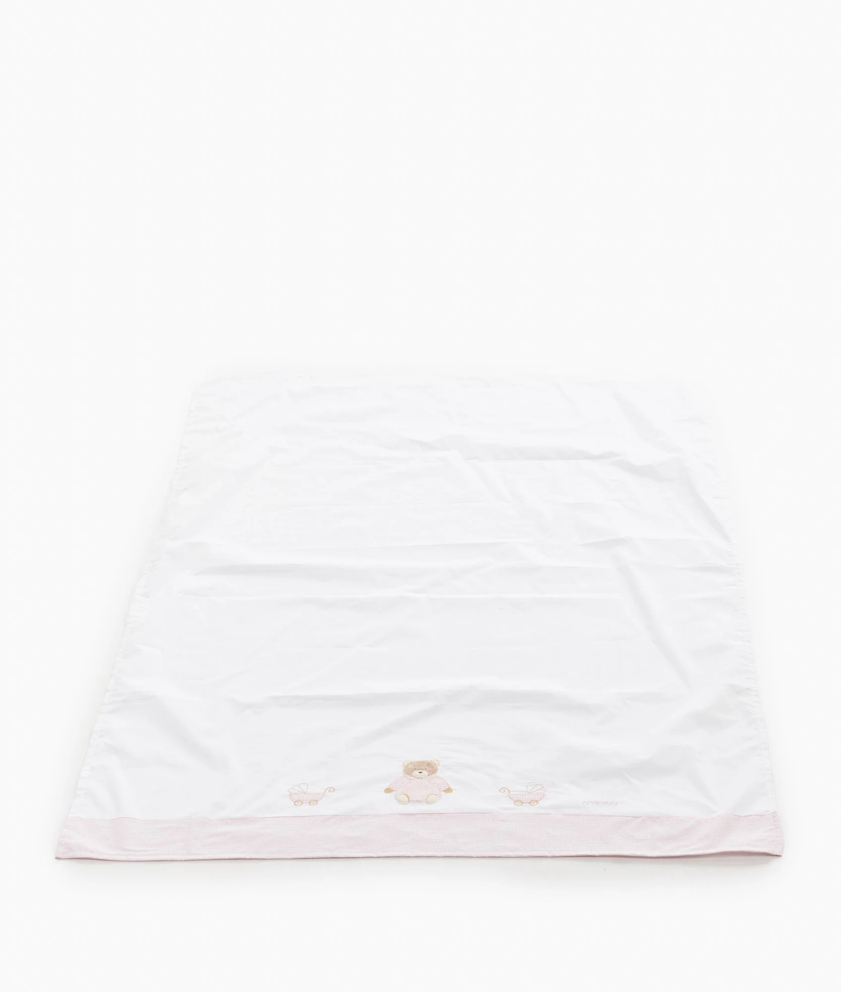 Flat Sheet | White & Pink