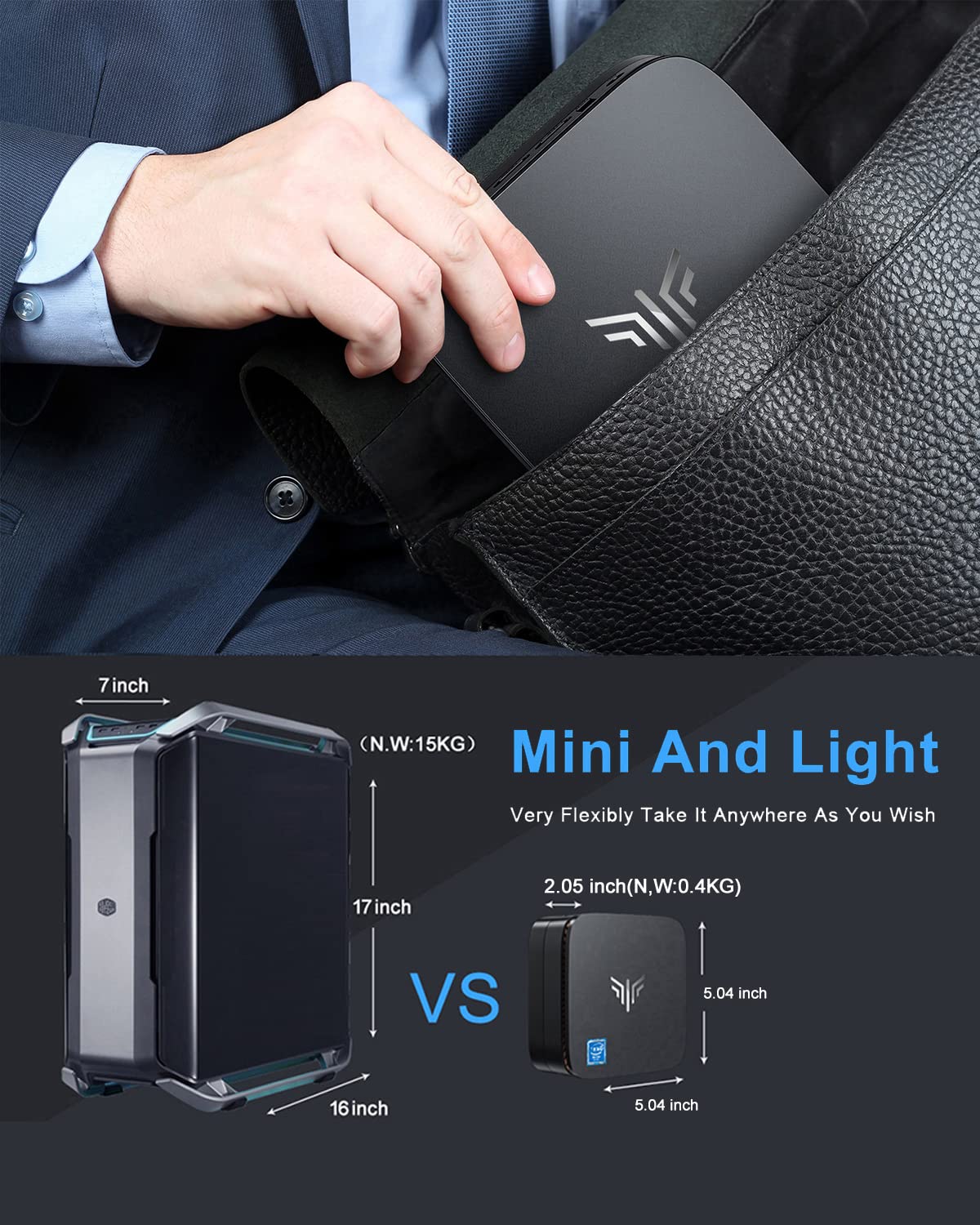 Kamrui Mini PC AK1 Pro 12GB RAM 256GB SSD